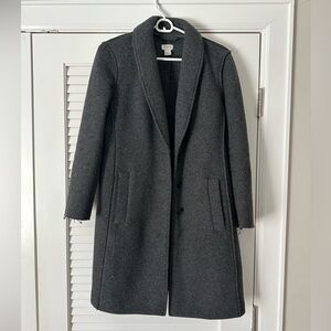 Jcrew Grey Peacoat